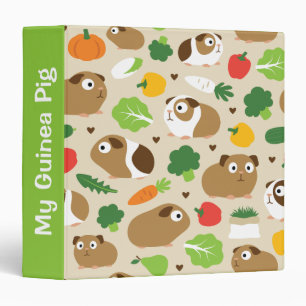 Guinea Pigs And Their Treats Binder