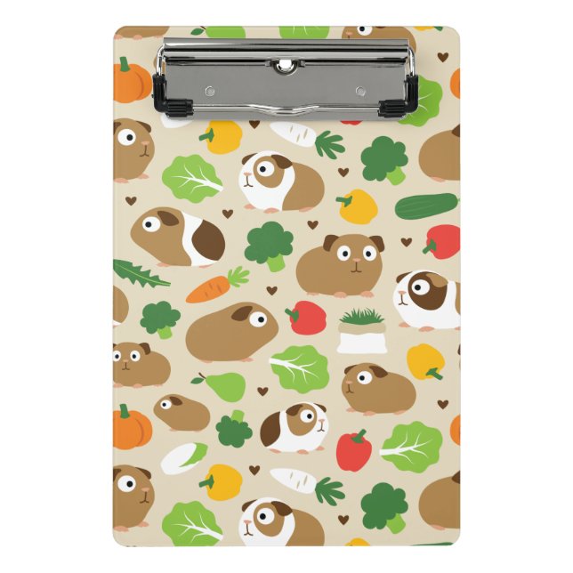 Guinea Pigs And Their Treats Mini Clipboard (Front)