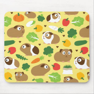 Guinea Pigs And Their Treats Mouse Pad