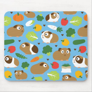 Guinea Pigs And Their Treats Mouse Pad