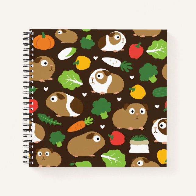 Guinea Pigs And Their Treats Notebook (Front)