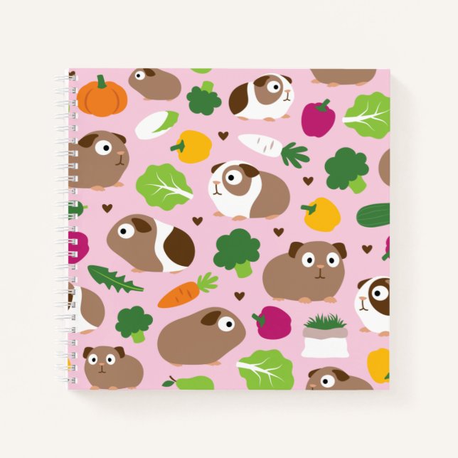 Guinea Pigs And Their Treats Notebook (Front)
