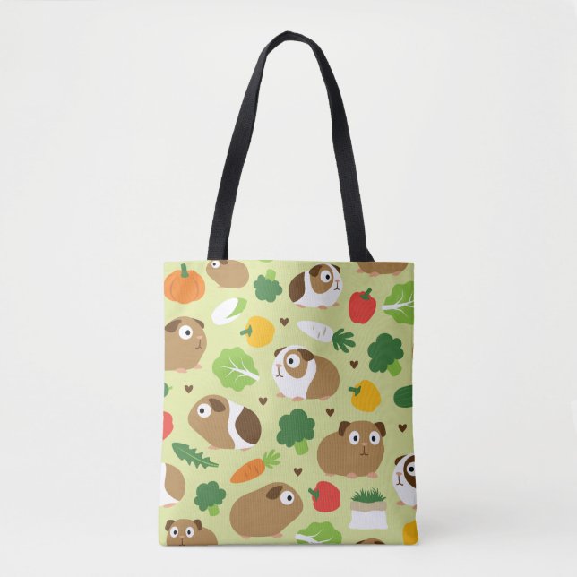 Guinea Pigs And Their Treats Tote Bag (Front)