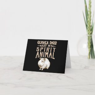 Guinea Pigs Are My Spirit Animal Thank You Card