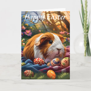 Guinea Pig's Easter Egg Bonanza Easter Card