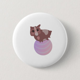 Guinea Pigs Fitness Funny Design 2 Inch Round Button