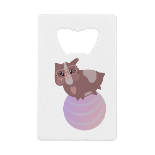 Guinea Pigs Fitness Funny Design Credit Card Bottle Opener