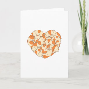 Guinea Pigs Heart Card