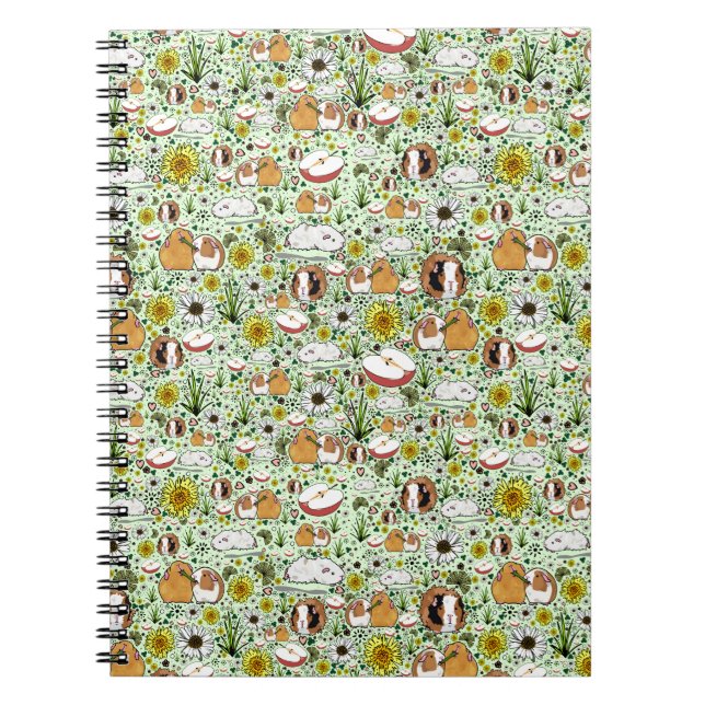 Guinea Pigs in Green Notebook (Front)