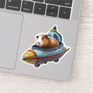 Guinea Pigs in Space! Stylish Retro Spaceship 
