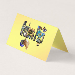Guinea Pigs Is The Word, Folded Cards