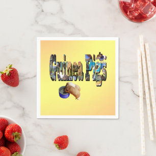 Guinea Pigs Is The Word, Paper Party Napkins