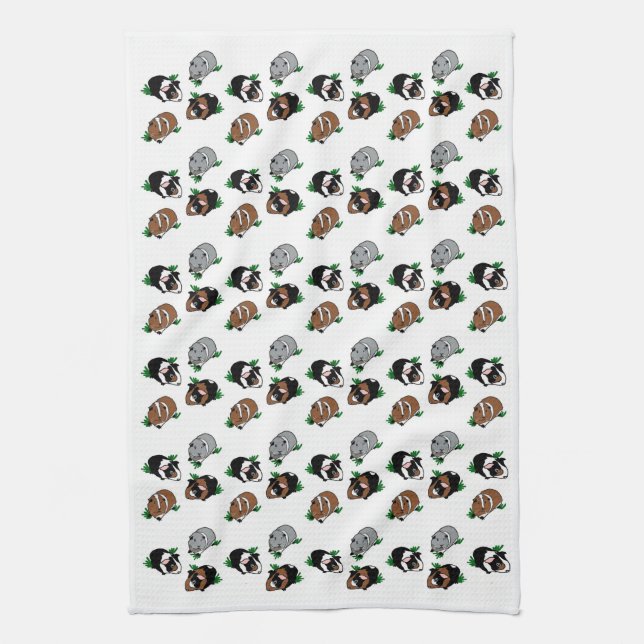 Guinea Pigs Kitchen Towel (Vertical)