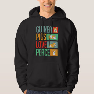 Guinea Pigs Love Peace Guinea Pig Hoodie