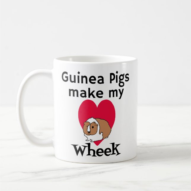 Guinea Pigs Make My Heart Wheek Mug (Left)