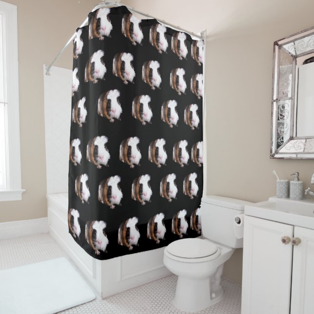 Guinea_Pigs_Pattern_Bathroom_Shower_Curtain (In Situ)