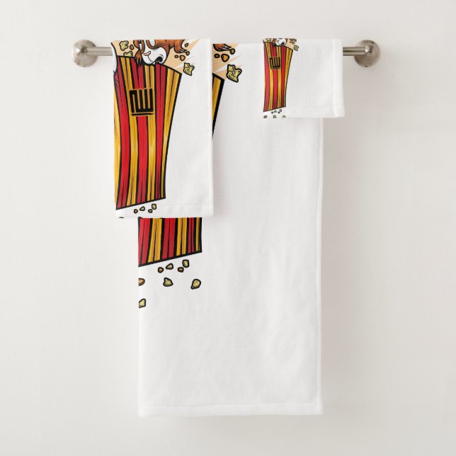 Guinea Pigs Popcorn Bath Towel Set (Insitu)