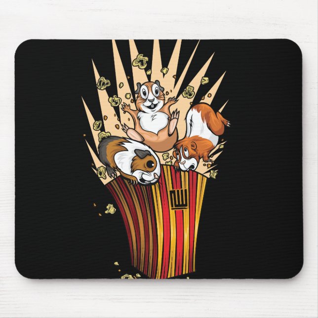Guinea Pigs Popcorn Mouse Pad (Front)