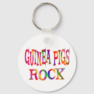 Guinea Pigs Rock Keychain