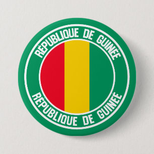 Guinea Round Emblem 3 Inch Round Button
