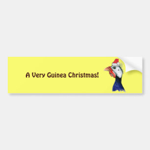 Guinea Santa Claus Bumper Sticker