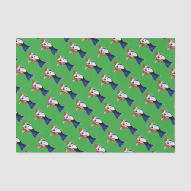 Guinea Santa Claus Tissue Paper (Front)