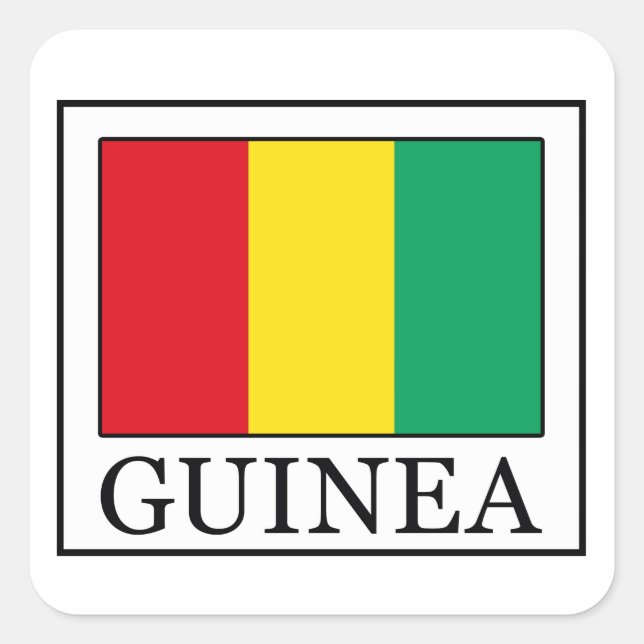 Guinea Square Sticker (Front)