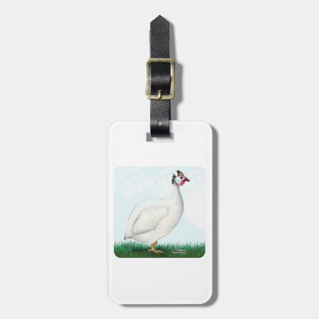 Guinea White Luggage Tag (Front Vertical)