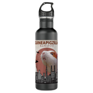 Guineapigzilla Funny Guinea Pig  Gift 710 Ml Water Bottle
