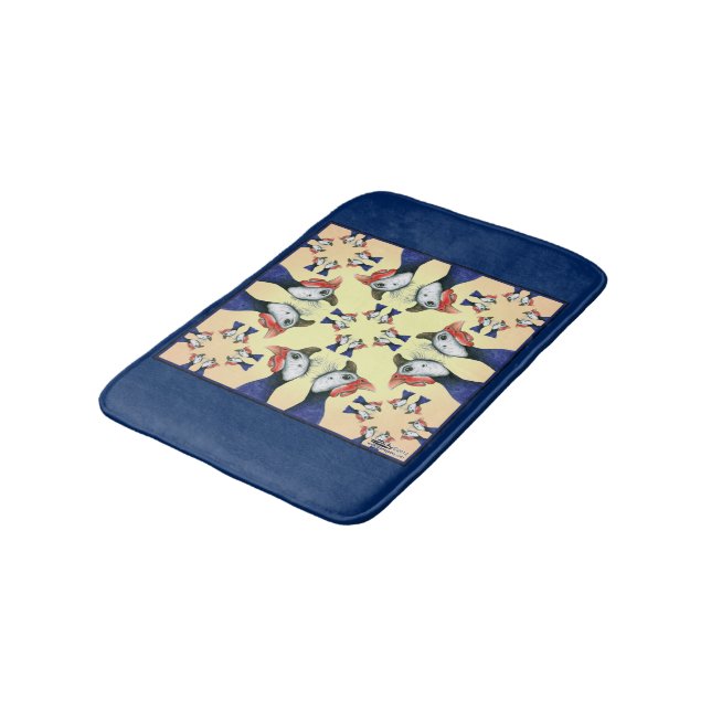 Guineas Everywhere! Bath Mat (Angled)