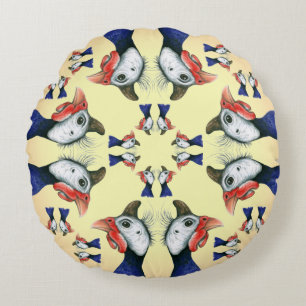 Guineas Everywhere! Round Pillow