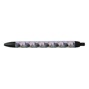 Guineas Three Fowl Black Ink Pen