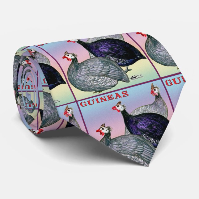 Guineas Three Fowl Tie (Rolled)
