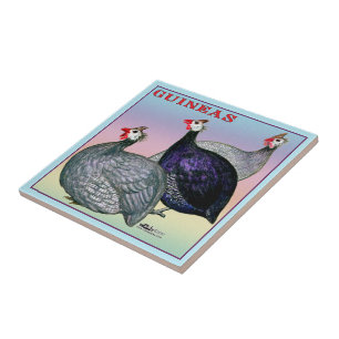 Guineas Three Fowl Tile