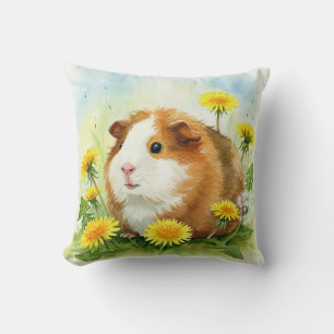 Guinée Cochon Cavia Cavy Dandelions Coussin