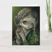 "Guinevere avait les yeux verts" Carte de voeux