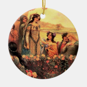 Guinevere in Camelot Ceramic Ornament