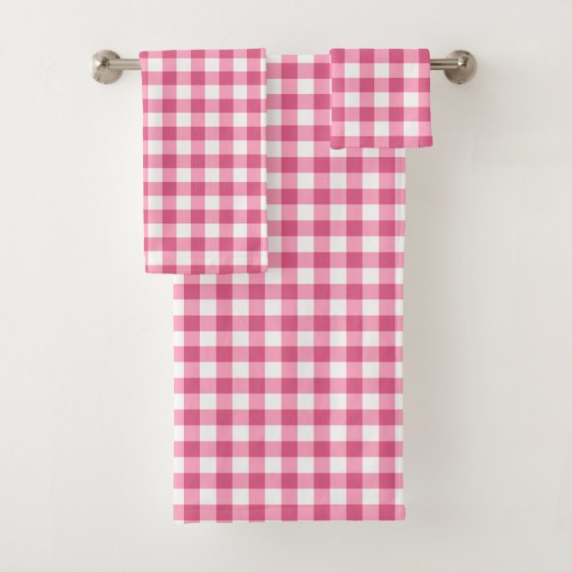 Guingan rose et blanc Girly (En situation)