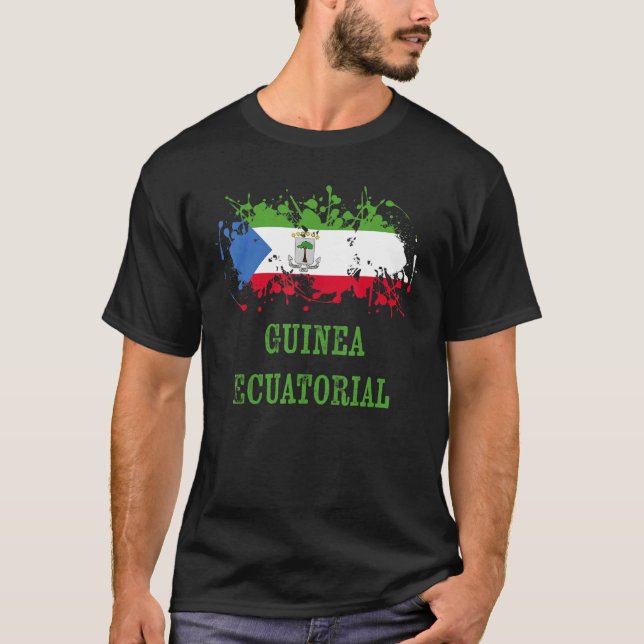 Guinian enthusiasts for Guinea and Equatorial Guin T-Shirt (Front)