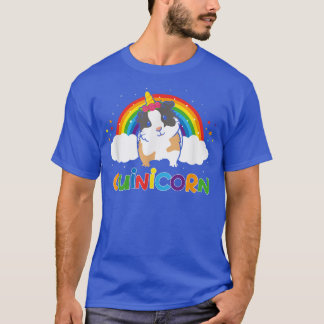 Guinicorn Cute Guinea Pig Unicorn Animal Rainbow25 T-Shirt