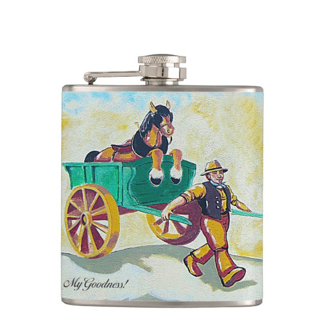 Guinness Vinyl Wrapped Flask (Front)