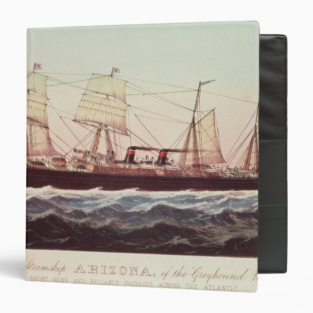 Guion Line Steamship Arizona Binder (Front/Inside)