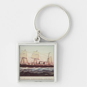 Guion Line Steamship Arizona Keychain