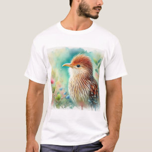 Guira Cuckoo 010924AREF149 - Watercolor T-Shirt