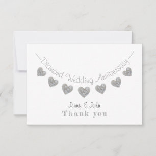 Guirlande de 60 ans de mariage diamant merci