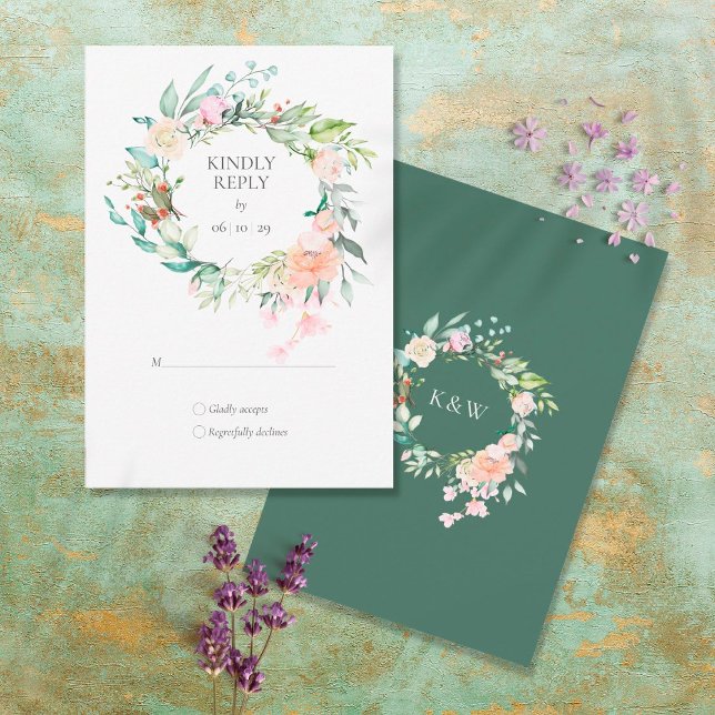 Guirlande de verdure de roses de bois Floral RSVP (Créateur téléchargé)