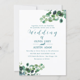 Guirlande Eucalyptus Et Invitations De Mariage Ver