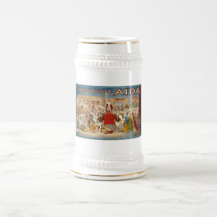 Guiseppe Verdi Aida 1908 Hippodrome Beer Stein