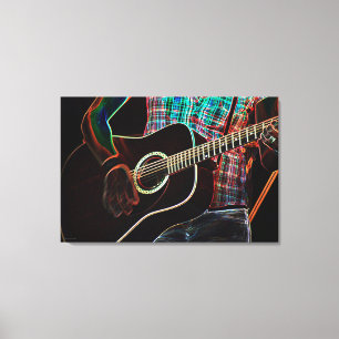 Guitar 1 36x24 (90x60cm) waccn canvas print