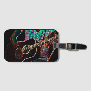 Guitar 1 Business Card Slot lt arc4 Luggage Tag